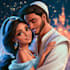 draw cartoon disney couple portrait