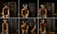 create luxury perfume packaging with logo and custom label design