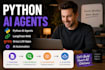 develop python ai agents langchain rag n8n chatbot llm apps ai automation