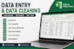 do accurate data entry and data cleaning
