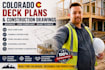 draw colorado deck plans and residential construction drawings