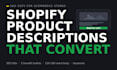 write SEO product descriptions for shopify and amazon listings