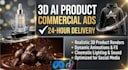 create 3d ai commercial video ads and meta ads campaign