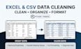 clean and organize messy excel or CSV data