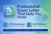 write a professional cover letter and application letter