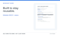 design and format a reusable microsoft word template