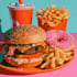 create retro food pop art illustrations and posters