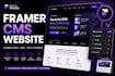 build a modern framer cms website with dynamic pages