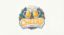 design a fun cheers logo for your brand