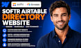 build softr airtable directory website no code