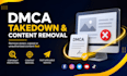 provide dmca takedown and copyright content removal services