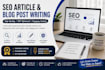 write seo articles and blog post