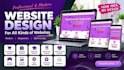 design, redesign and develop a modern responsive website