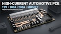 design high current automotive pcb 12v 100a 200a mosfet relay controller dc dc