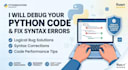 debug your beginner python code and fix syntax errors