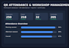 do workshop management and qr attendance system