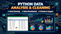 do python data analysis, data cleaning, and visualization using pandas