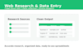 do accurate data entry web research and excel cleanup