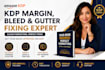 fix KDP margin, bleed, gutter, trim size and paperback formatting errors