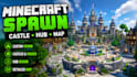 build minecraft spawn, minecraft castle, house, spawn hub, minecraft map
