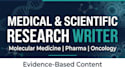 write medical, pharmaceutical, and scientific research content