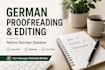 professionally proofread and edit your german text