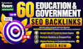 60 education link building off page seo backlinks increase dr da google ranking