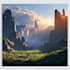 draw create stunning fantasy landscape illustration