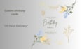 design a unique printable birthday card or invitation card