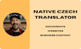 translate documents between czech and english as a native speaker