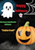 design a creative halloween greeting card