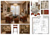 do space planning, furniture layout and moodboards