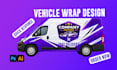 create car wrap design, van wrap design truck wrap design, bus wrap design