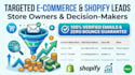 build targeted shopify ecommerce store leads and b2b email list