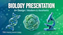 design aesthetic biology ppt for students and teachers