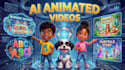 create 3d ai cartoon video animation for youtube