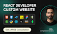 build react website, next js website as react front end developer