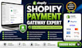 integrate shopify payment gateway, paypal,stripe, checkout fix setup
