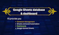 custom google sheets database and dashboard automation