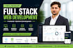 develop full stack website, frontend and backend