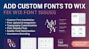add custom fonts to wix website fix font issue redesign wix website