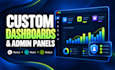build a custom dashboard and admin panel with nextjs