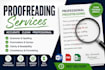 proof read and edit document