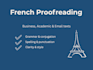 proofread and edit your french text professionally