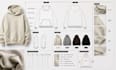 create a manufacturer ready hoodie tech pack with technical flats