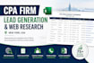 do b2b lead generation, web research and data entry