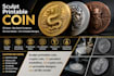 do 3d crypto coin cnc stl file model bas relief sculpture medallion
