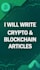 write SEO optimized crypto blog articles and web3 content