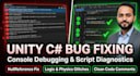fix c sharp script bugs, logic errors, and debug unity game code