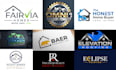 design modern real estate and construction logo